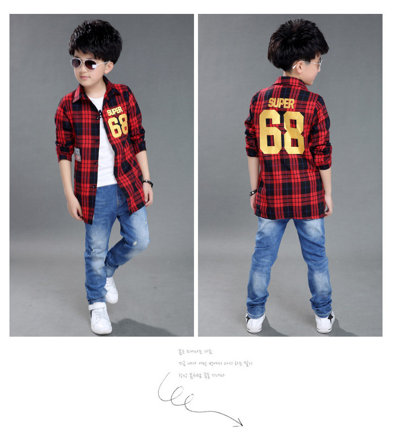 Chemise garcon à manche longue - Ref 2077096 Image 35