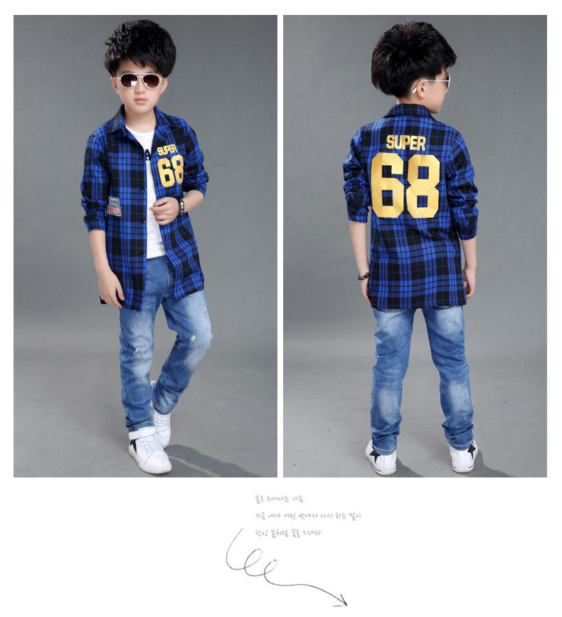 Chemise garcon à manche longue - Ref 2077096 Image 41