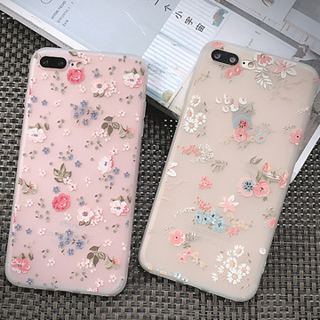 韩国小清新粉碎花苹果手机壳 韩国小清新粉碎花苹果手机壳