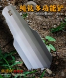 Дикая уличная открытая титановая лопата инструментов для кемпинга с портативной лопатой, портативной портативной с раскопками многофункциональной садовой лопаты