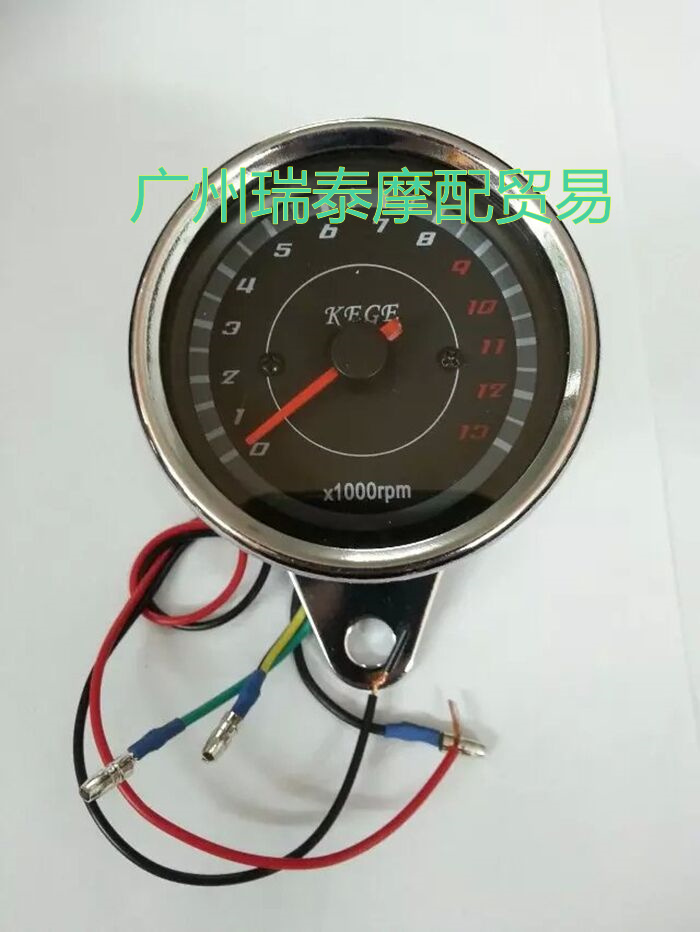 CG125 xe máy retro sửa đổi dụng cụ nhỏ / với đèn LED bảng mã tốc độ retro hai màu - Power Meter đồng hồ xe wave 110