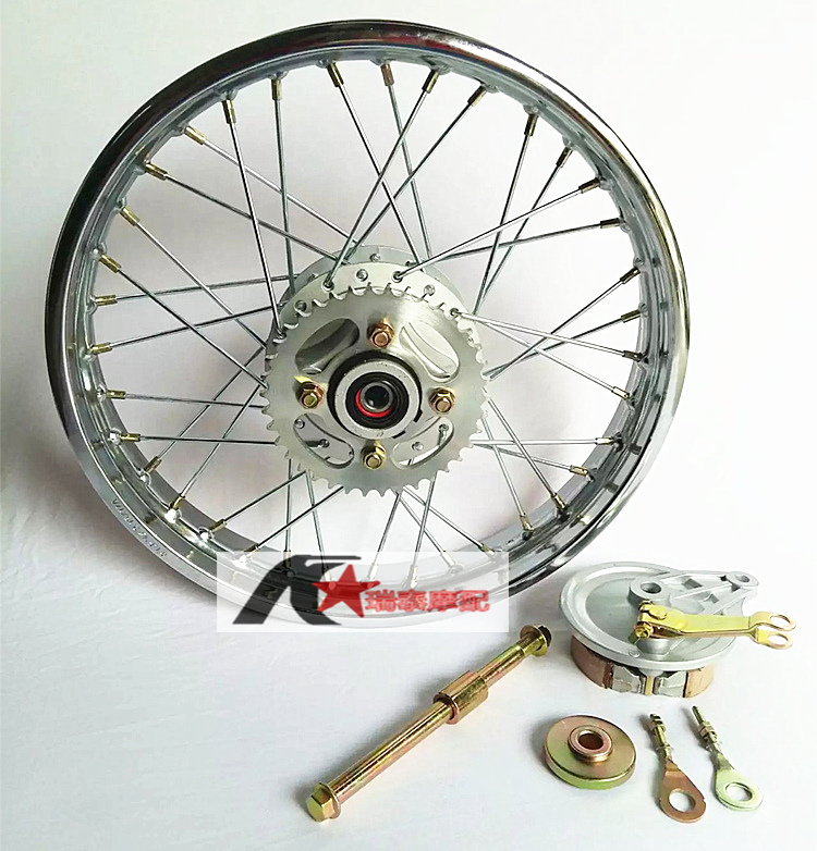 CG125 retro sửa đổi bánh xe vành bánh xe lưới mở rộng để tăng bánh xe lưới bánh xe nói vành bánh sau - Vành xe máy bánh căm xe máy