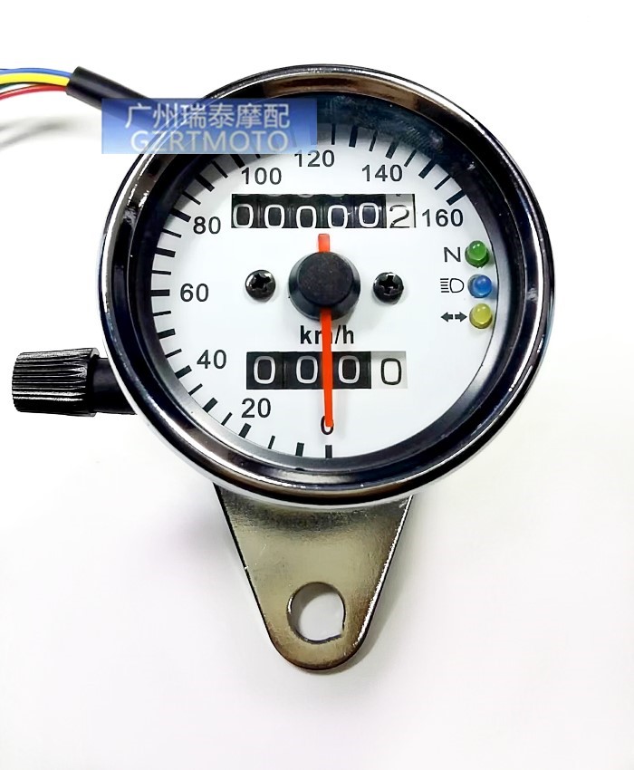 CG125 xe máy retro dụng cụ nhỏ đôi mileage retro sửa đổi odometer bảng mã LED odometer - Power Meter đồng hồ xe điện tử