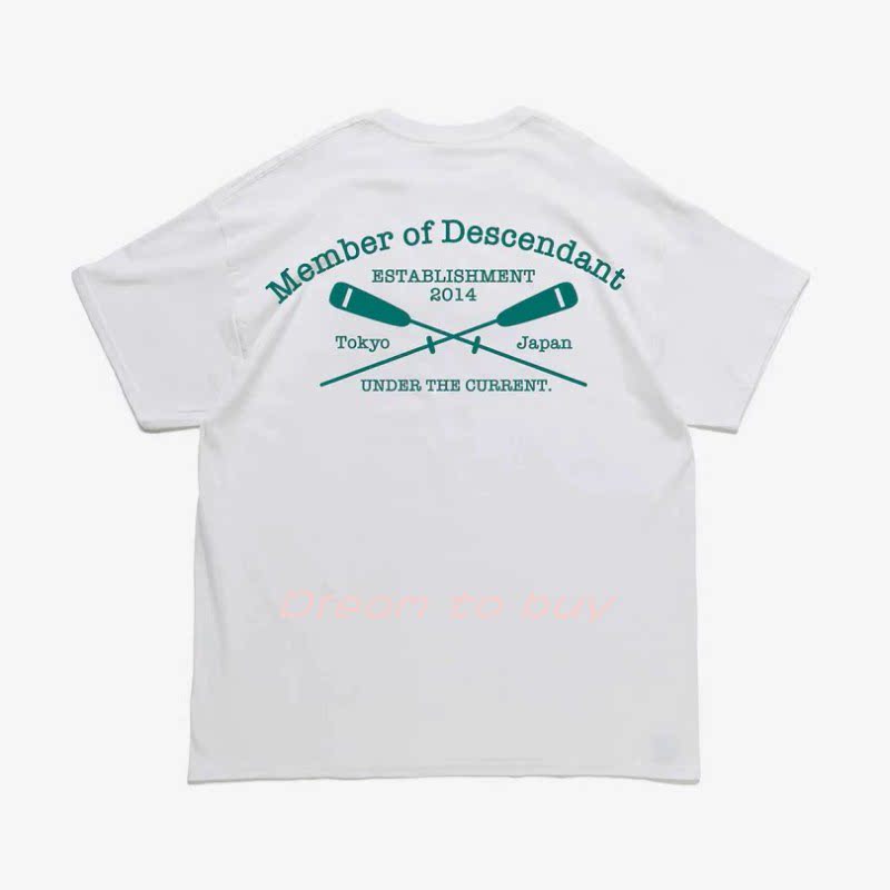 DESCENDANT DCDT限定款 鲸鱼船桨LOGO字母印花 男女休闲短袖T恤潮-淘宝Taobao | 天猫Tmall