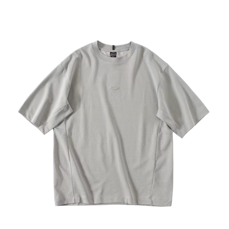 Oakley Outdoor Chest Logo Embroidered Quick-Dry Unisex Crew Neck Casual Short-Sleeve Loose T-Shirt Trendy