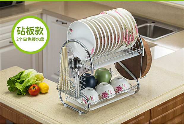 Giá để bát cống nhà bếp cung cấp dụng cụ đồ dùng cửa hàng lưu trữ khay nước bát đĩa lưu trữ bát đĩa - Thiết bị sân khấu đèn led nháy theo nhạc mini