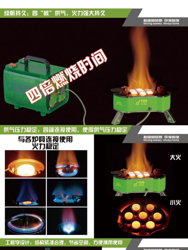 BRS anh em đầu lâu chuyển đổi bình gas BRS-Q5 kho năng lượng phẳng bình gas bếp lò chuyển bình gas dài tiết kiệm tiền - Bếp lò / bộ đồ ăn / đồ nướng dã ngoại bếp ga mini