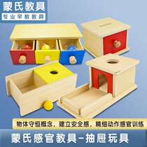 Montz Early Sensory Teaching Tool Handeye Coordination Tools Previous Education Toys in the Shape of Pairing Drawer Box Wooden Toys