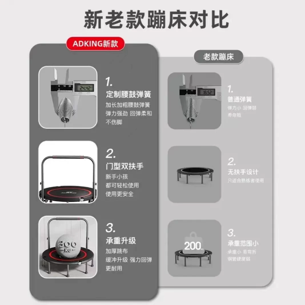 Battlestand Furnishing Children's Indoor Small Babies Family Bouncing bed Folding Beds Folding Adults Children Jumping Bed