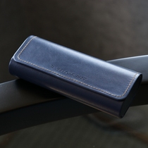 New Yu Wenle same yellows plus glasses case hand sewn magnetic attraction glasses bag retro portable