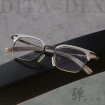Japan handmade eye frame ultralight pure titanium half-frame eyebrow frame comfort large frame large face can be worthy of myopia DLX410