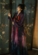 Triệu Khánh nhớ gốc (mơ bầu trời đầy sao) Gradient tím ngực váy siêu cổ tích sáu mét đu mùa xuân mùa hè phụ nữ Han quần áo của