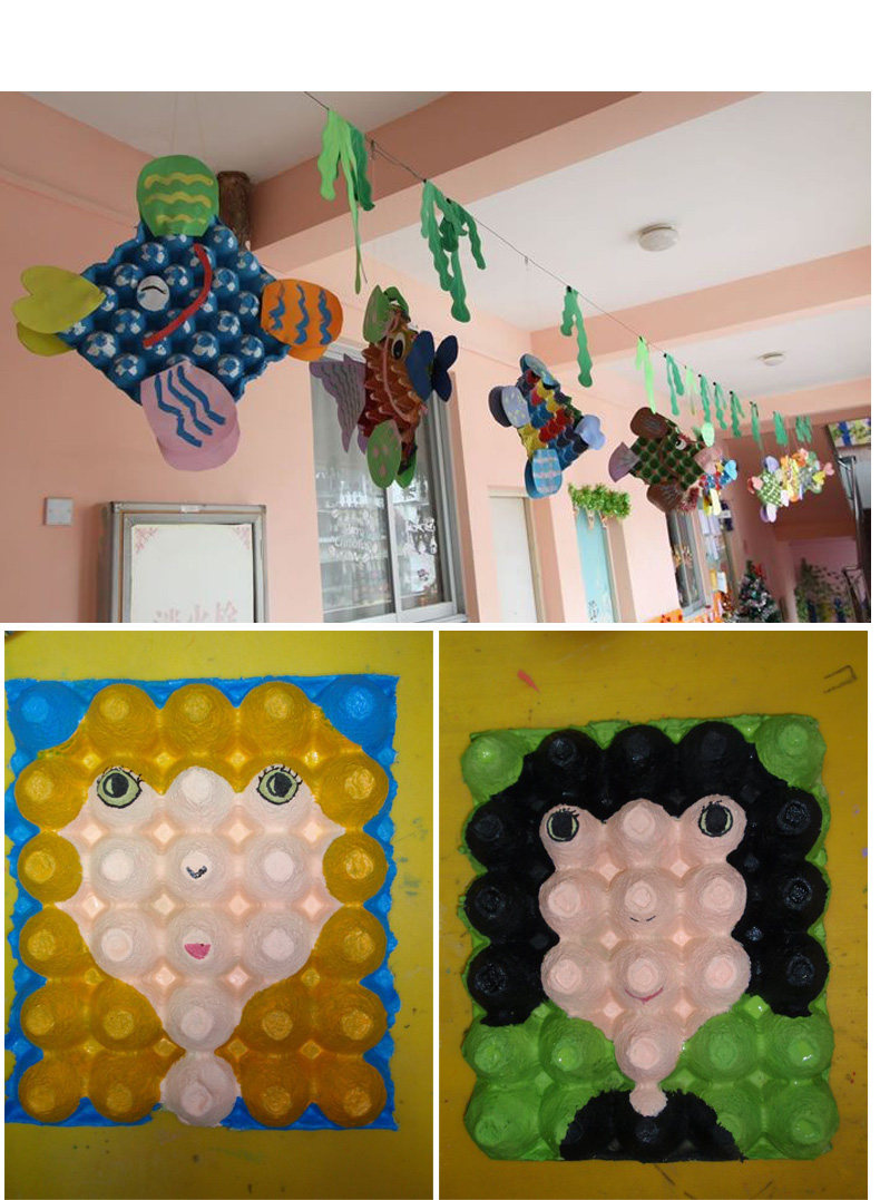 Egg support pulp 30 pure care kindergarten diy art materials teacher wall environment decoration white painting