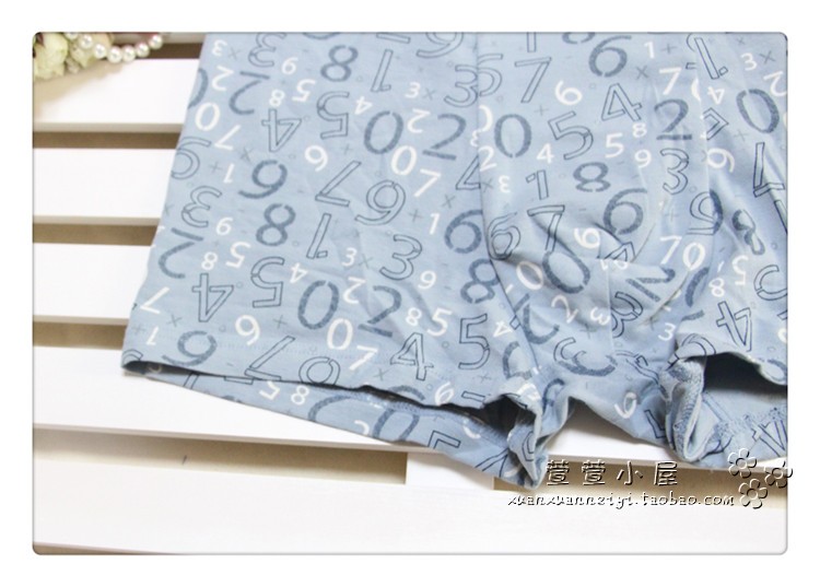 Fu Nilai Quần lót nam Boxer Quần short Quần lót giữa eo Quần bằng phẳng Stretch Cotton Lycra Cotton Aiwei Thở 1296 quan lot hoc sinh