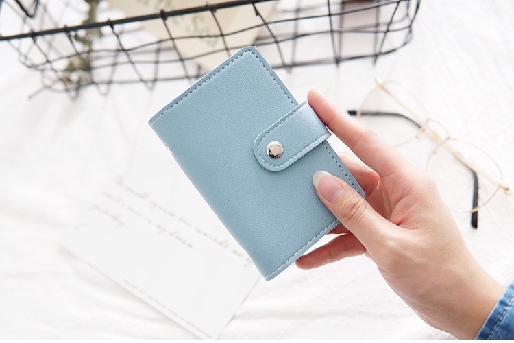 Phụ nữ dễ thương Hàn Quốc độc quyền gói nhỏ thẻ cá tính mini nhỏ gọn siêu mỏng thẻ nhỏ một ví dễ thương ví vans