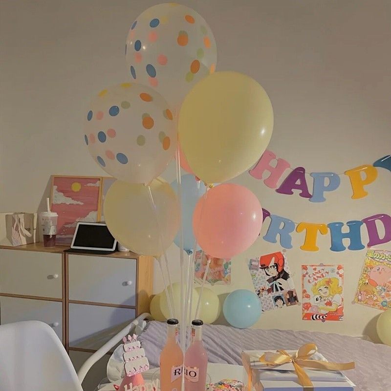 Mid-Autumn Transparent Balloon Table Floating Day Party Wedding Room Decoration Table Plant Steps Event Mid-Autumn National Day Decoration