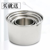 Plastic tank seasoning tank seasoning flavor cup material box Stainless steel tank flavor box Non-magnetic round basin Salt and sugar seasoning tank