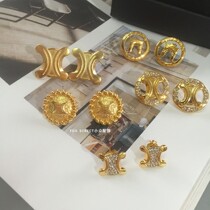 High-end Texture Brass Retro Ear Trim Earnail Small Crowdsourced style brief about 100 Lapped Temperament Small Earrings