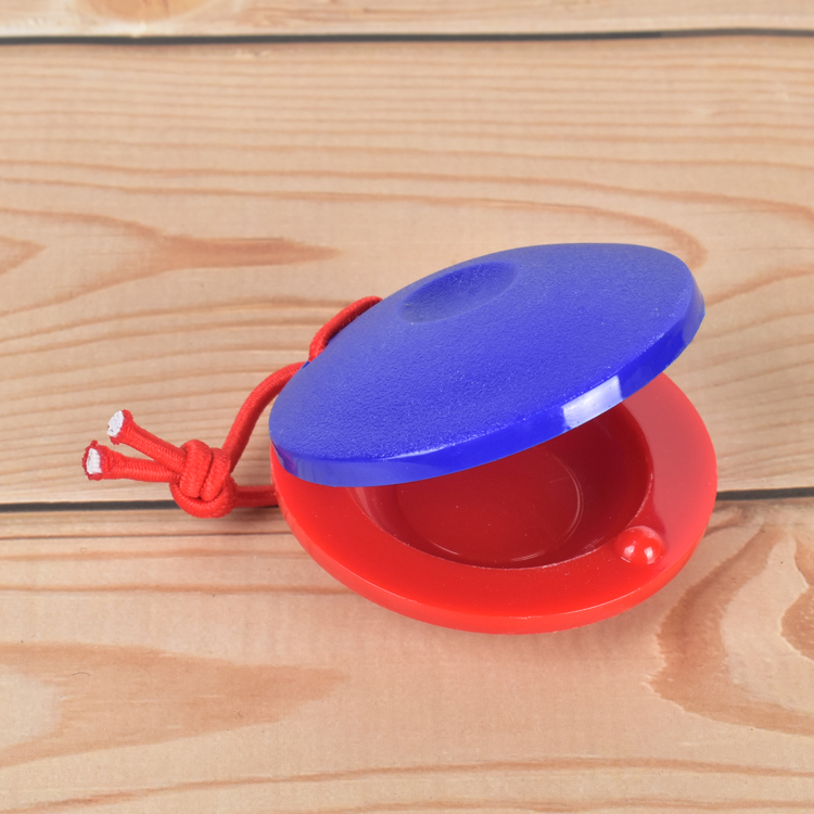 Castanets gỗ nhựa Orff giáo dục sớm đồ chơi âm nhạc trẻ em bộ gõ giày khiêu vũ tròn chuyên nghiệp bộ nhạc cụ cho bé yêu