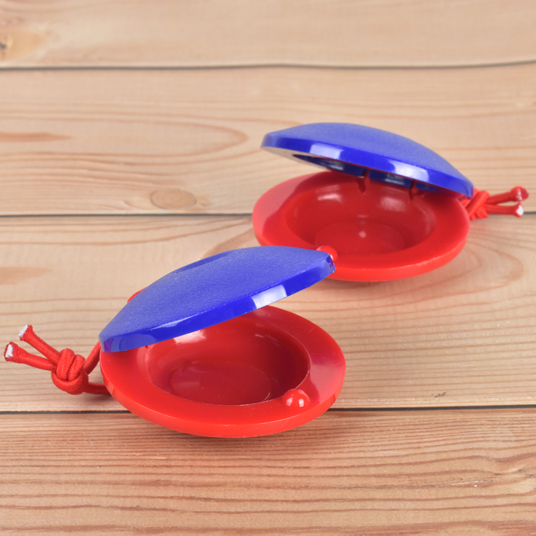 Castanets gỗ nhựa Orff giáo dục sớm đồ chơi âm nhạc trẻ em bộ gõ giày khiêu vũ tròn chuyên nghiệp bộ nhạc cụ cho bé yêu