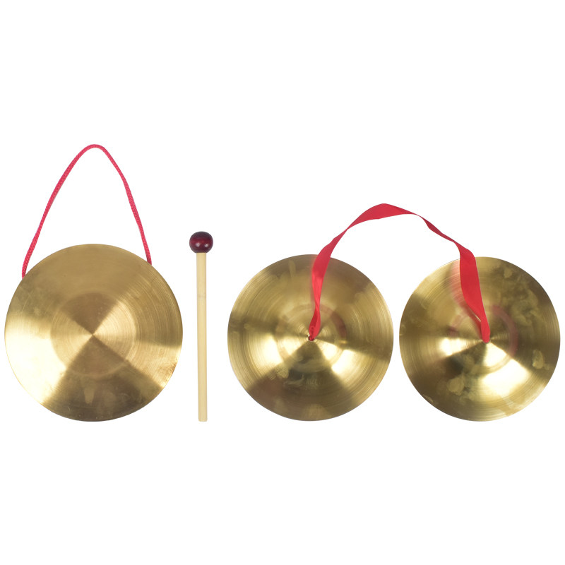 Children's three-and-half-props bronze gong-drum kit kindergarten Orff percussion instrument bronze-cymbal-gongs 3-and-a-half
