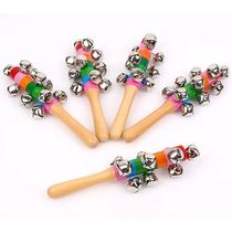 Orff early education percussion instrument 0-6 months baby toy baby rattle 0-1 year old string Bell Bell Bell Bell Bell