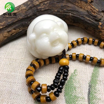 Lantian jade piglet zodiac pig handle small toy Lantian white jade a specialty of Xian Shaanxi Province very white jade small smiling germanium