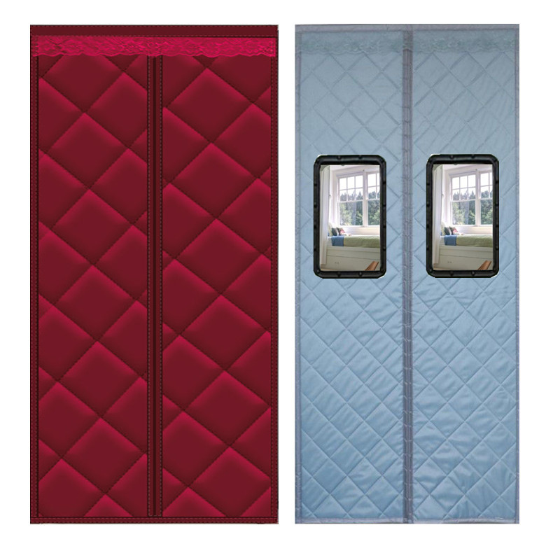 Velcro Cotton Door Curtain, Winter Strong Magnetic Double-Opening Self-Closing, Home Living Room Windproof, Cold-Proof, Thickened Partition, No Drilling Required Velcro Cotton Door Curtain, Winter Strong Magnetic Double-Opening Self-Closing, Home Living Room Windproof, Cold-Proof, Thickened Partition, No Drilling Required