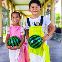 Fun games props Kangaroo clothing melon jump bag Kindergarten parent-child activities Outdoor development game equipment