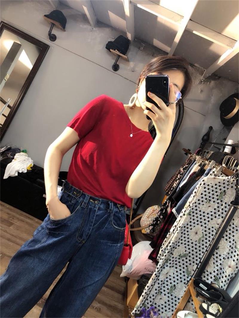 Trạm châu âu hàng Châu Âu đồng bộ thời trang là mỏng Hàn Quốc phiên bản của quần nhiều nút quần đi bộ đường hậu cung quần cũ quần jeans nữ triều quan jean nu