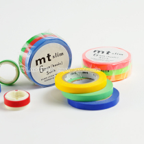 Japan imported mt washi tape mt slim basic ultra-fine 6mm*10m solid color three-layer
