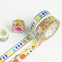 Japan imported washi tape mt×Almedahls mushroom coffee Time joint model new 15mm