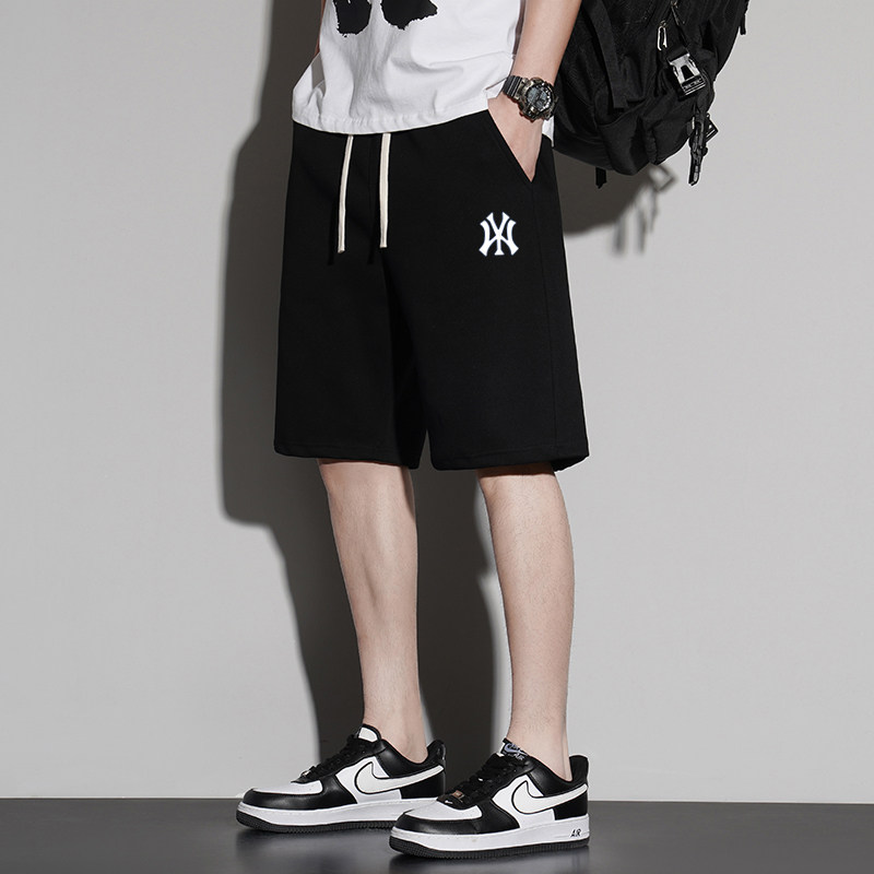 Аутлетные хлопчатобумажные шорты, мужские летние тонкие свободные дышащие брендовые повседневные брюки с пятью точками, верхняя одежда, большие брюки для мужчин
