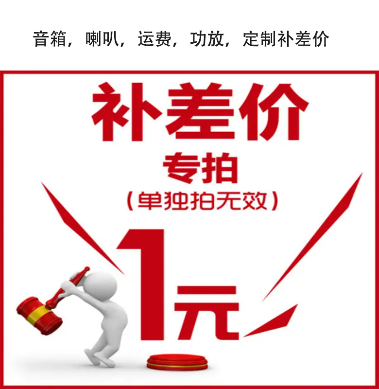 Speaker, power amplifier, speaker, freight to make up the difference