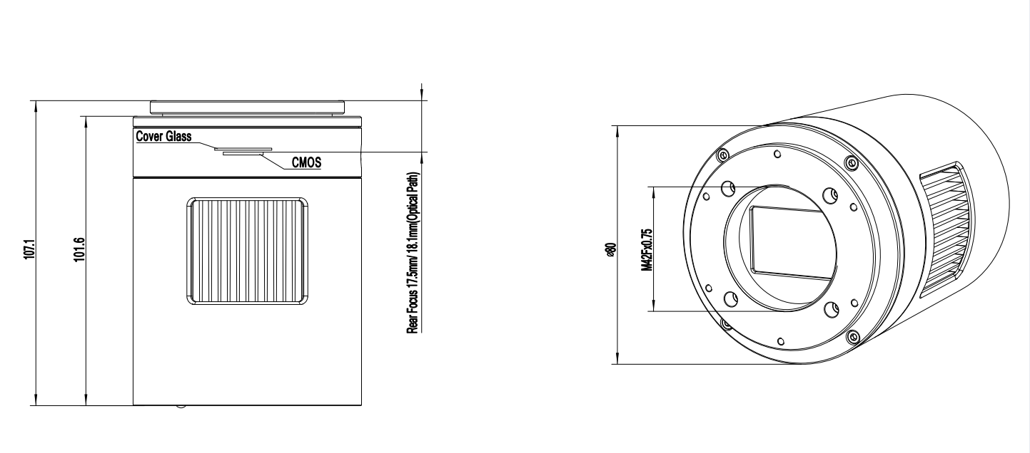 Промышленные Камеры/Видеокамеры atr3cmos26000kpa sony imx571 2600万天文望远镜相机1.8 touptek Toupcam