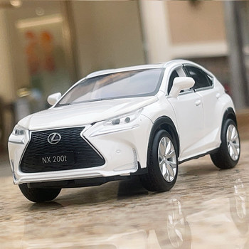 1:32雷克萨斯NX200T汽车模型仿真合金开门声光回力儿童金属玩具车
