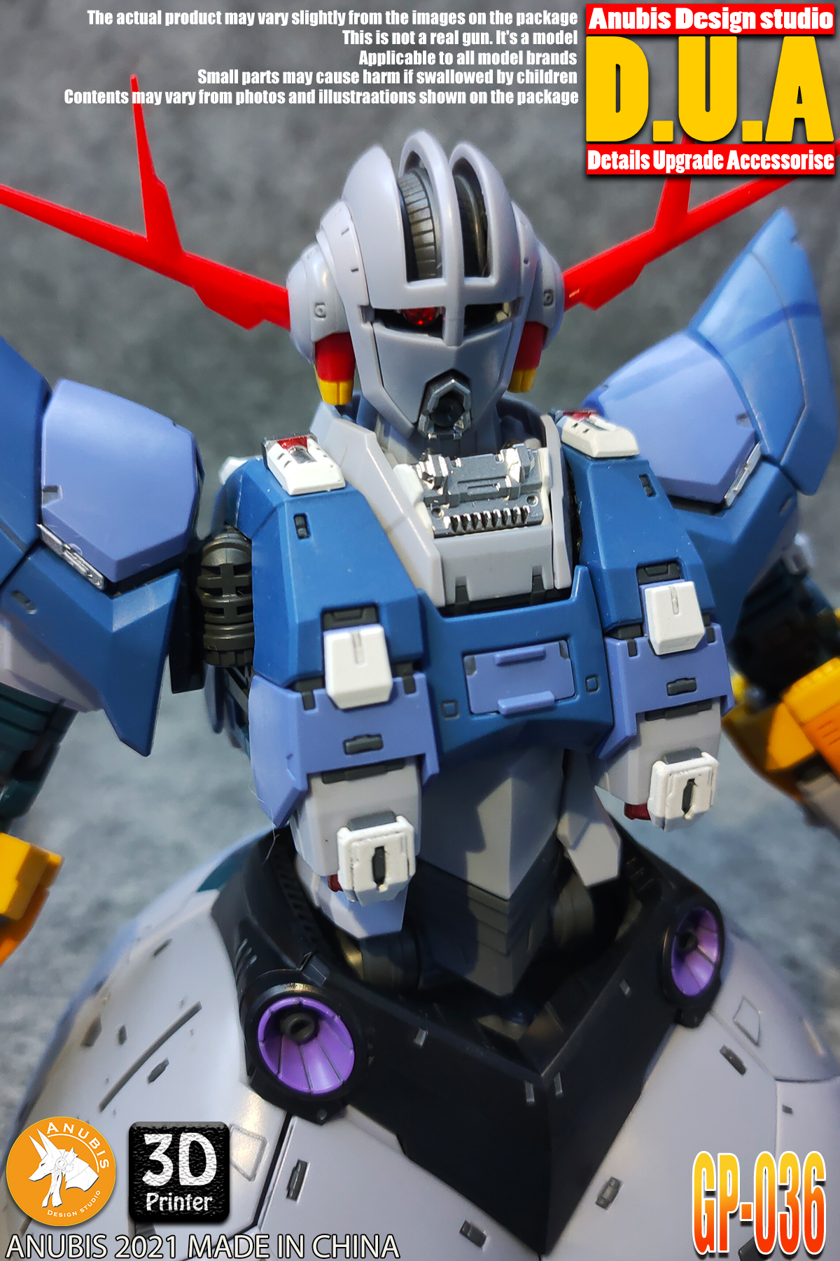 for RG 1/144 Zeong Last Shooting Effect Model Anubis Details