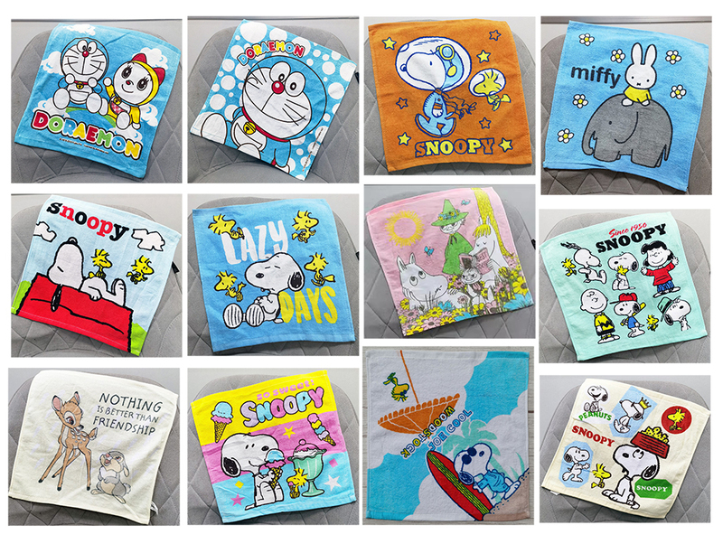 34X34Cm Nubu Dingdang Yamei Pure Cotton Children's and Adult Hand Towel Small Towel
