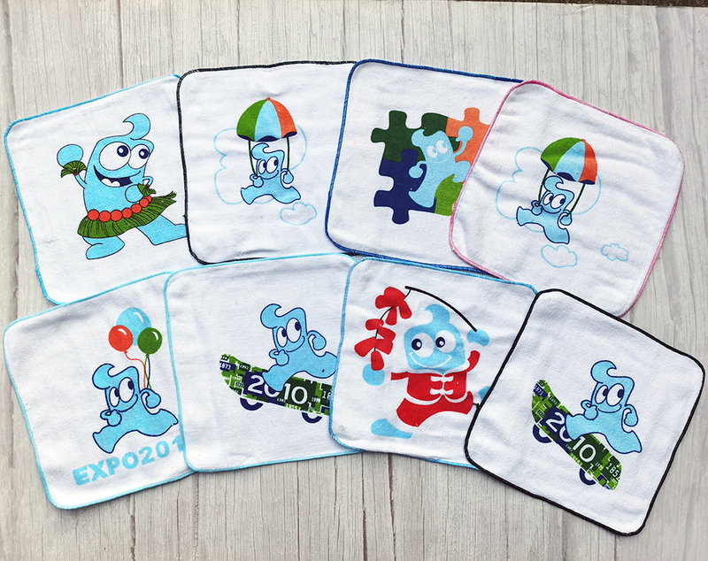 Clearance 20X20Cm White Sports Pure Cotton Absorbent Children's Sweat-Wiping and Mouth-Wiping Handkerchief Towel Small Square Towel