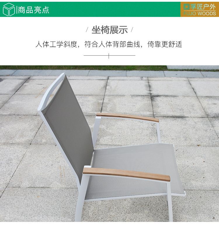 Bàn ghế gỗ ngoài trời chống ăn mòn Hợp kim nhôm rắn gỗ thường di động bàn tròn Ban công sân vườn đồ gỗ tếch năm mảnh - Bàn ghế ngoài trời / sân bàn ghế sân thượng