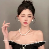 Серьги из жемчуга, клипсы, французский стиль