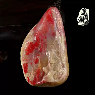 Changhuan chicken blood stone pendant fish pendant sweater refined mutton frozen Jade soft ground (year after year) Fidelity