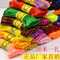 Trung-Ý Trung Quốc thắt nút dây 5 dòng 20 m ngọc bích dây đỏ vòng tay bện dây thừng tự làm dây bện tóc vòng chân - Vòng chân những mẫu lắc chân đẹp nhất