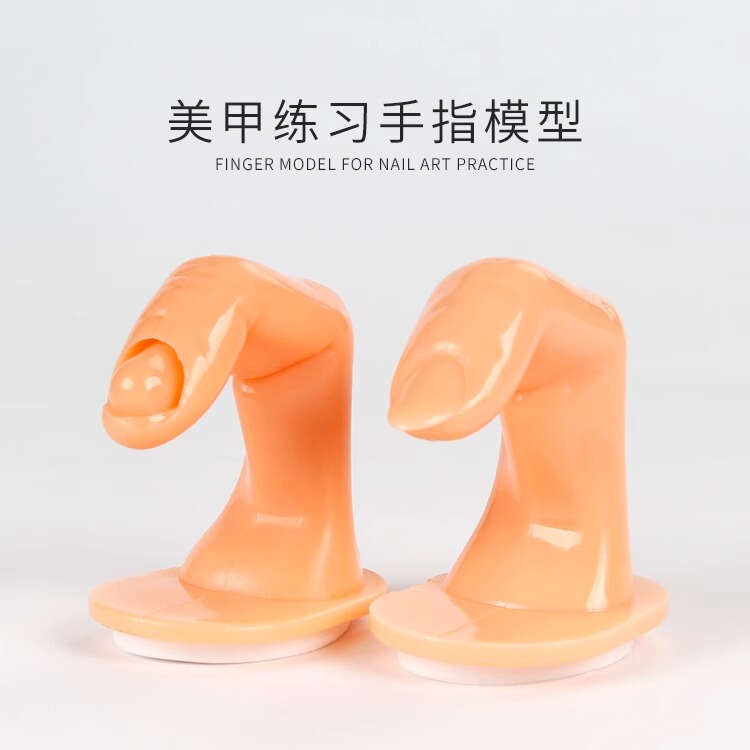 Simulated Nail Art Practice Fake Finger Model for Beginners, Wearable Nail Tips Holder, Style Display Hand Model, Nail Art Tools Simulated Nail Art Practice Fake Finger Model for Beginners, Wearable Nail Tips Holder, Style Display Hand Model, Nail Art Tools