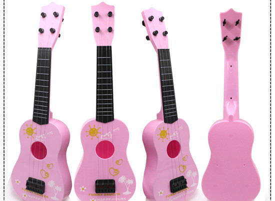Đàn guitar mô phỏng lớn ukulele Mô phỏng trẻ em từ 1 - 8 tuổi có thể chơi với nhạc cụ đồ chơi đồ chơi giáo dục cho bé gái