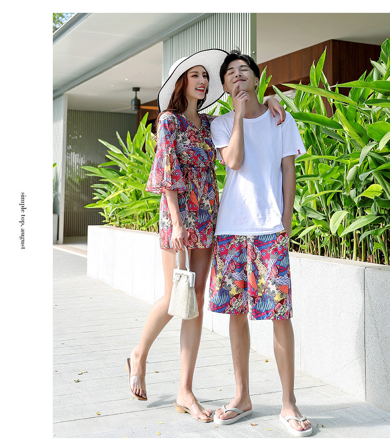 2019 cặp đôi mới bơi phù hợp với khu nghỉ mát bên bờ biển suối nước nóng bikini ba mảnh áo tắm nam quần đi biển - Vài đồ bơi 	đồ đôi đi biển chụp hình cưới	