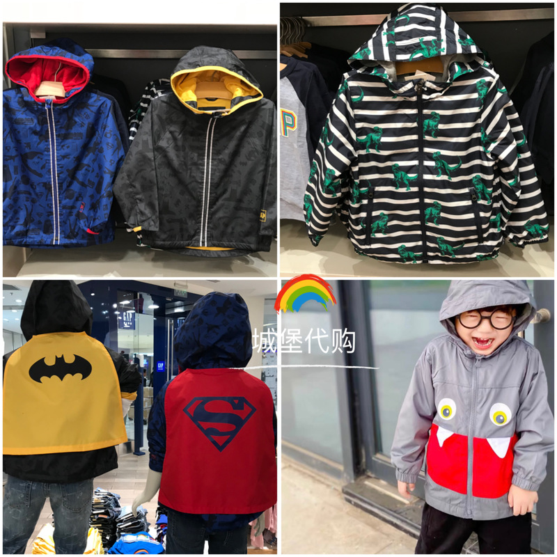 Gap Genuine Spring and Autumn Boys' Batman Superman Jacket Windbreaker 794473 830788 Gap Genuine Spring and Autumn Boys' Batman Superman Jacket Windbreaker 794473 830788