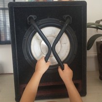  Car audio 10-inch 12-inch speaker passive subwoofer box high-quality velvet wooden box empty box maze type