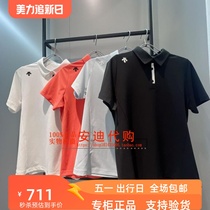 DESCENTE迪桑特2024夏季新品女子运动短袖POLO衫D4232TPS34