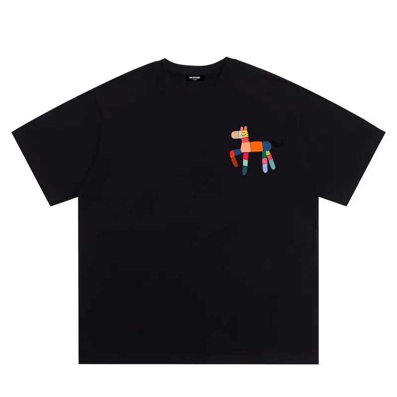 Welldone Track*26Ss American Trendy Brand Year of the Horse Limited Edition Unisex Loose Pure Cotton Short-Sleeve T-Shirt